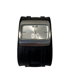Vestal Legionnaire Men’s Watch Military Style Black Leather Cuff Quartz WORKING